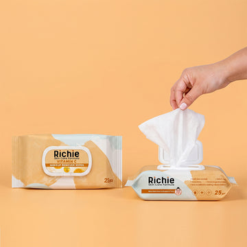 Richie Vitamin C Makeup Remover Wipes (25 Pcs)